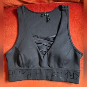 Black Kendall + Kylie Sports Bra